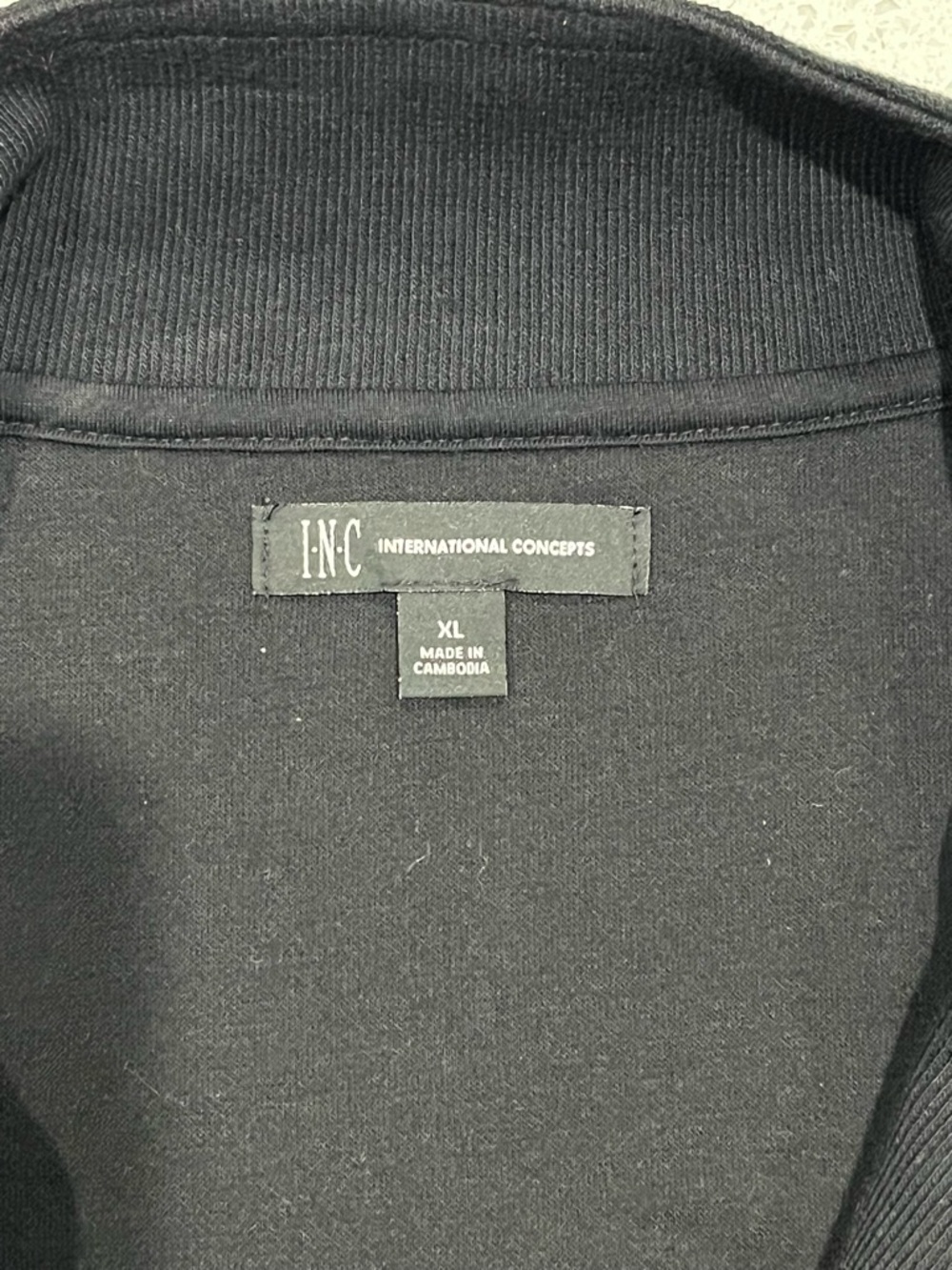 INC Men’s Fire Knit Moto Jacket-Deep Black-Size XL New with Tags - Picture 3 of 5